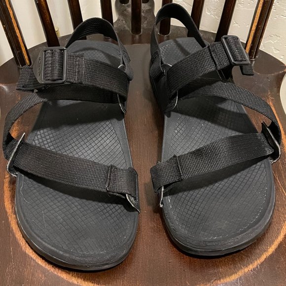 Chaco Lowdown Sport Sandals Men\'s Black Nylon - US 10